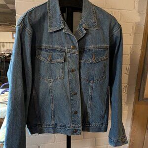 Saugatuck Heavy Denim Blue Jean Jacket ... Woman's size XL
